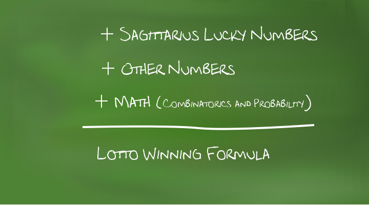 Sagittarius lucky numbers + other numbers + mathematics = lotto winning formula
